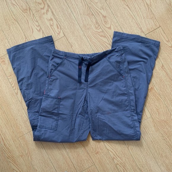 WonderWink Women's Wonderflex Grace Scrub Pants Gray Small - Picture 2 of 5
